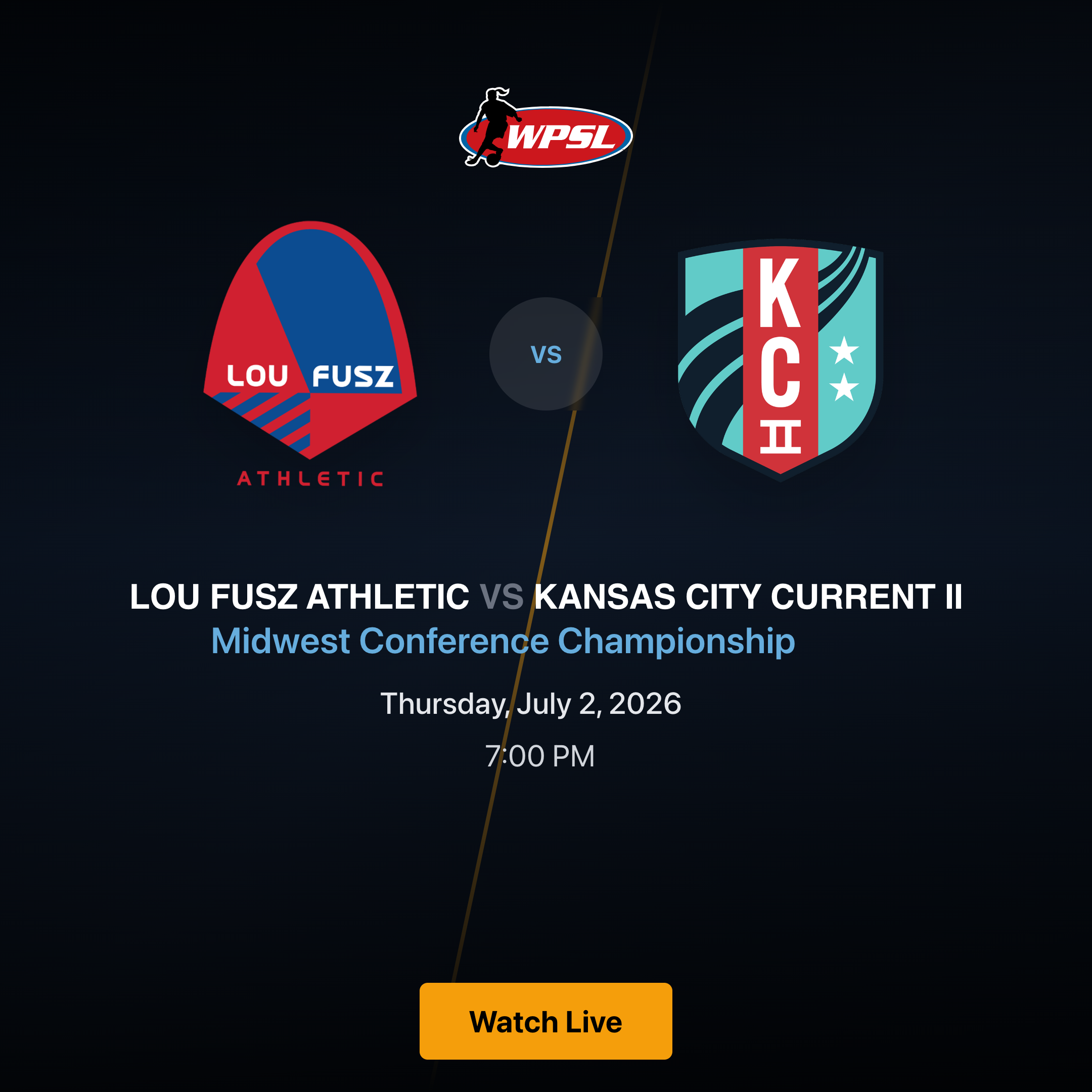 Lou Fusz Athletic vs Kansas City Current II