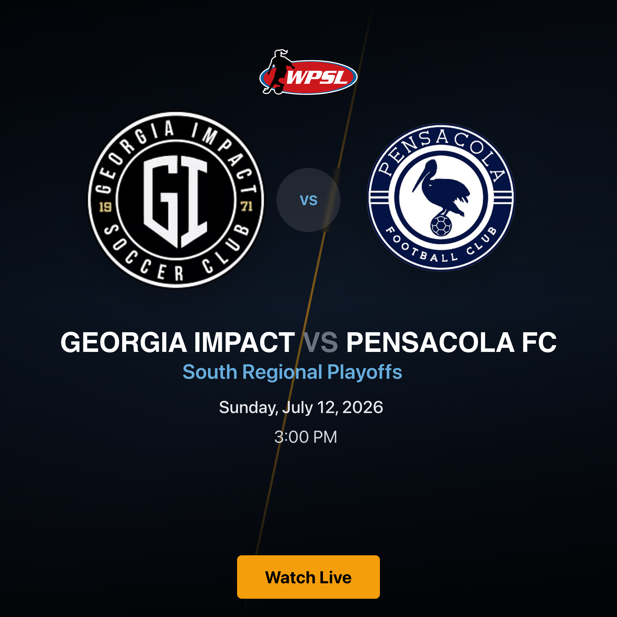 Georgia Impact vs Pensacola FC